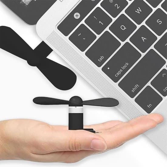 Smartphone Mini Ventilatorsæt - 5 stk. pakke - Laptop Ventilator - USB Mini Ventilator (Android) - Trådløs Håndholdt Ventilator - til USB-C og Micro-USB Interfaces -...