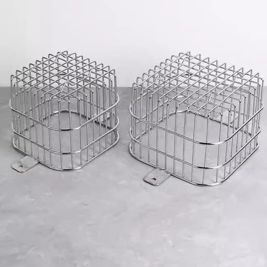 Takfotsnät för lövskydd - Rostfritt stål - 2-pack