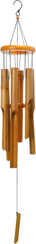 Bambus vindspil - 32 tommer - Beige/Brun