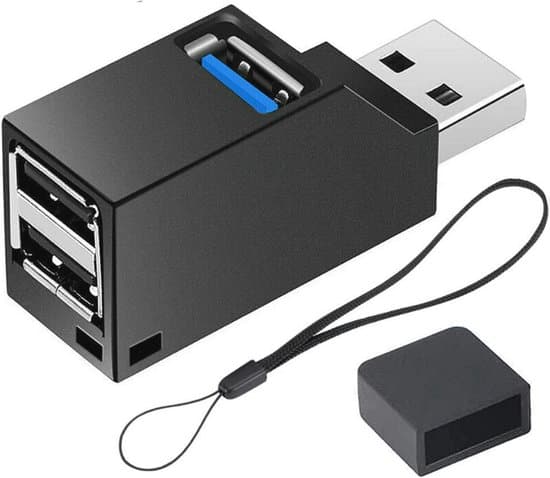 USB 3.0-hub med 3 porte - USB-dock, datacenter, USB-splitter, USB-adapter til pc'er og kompatible enheder