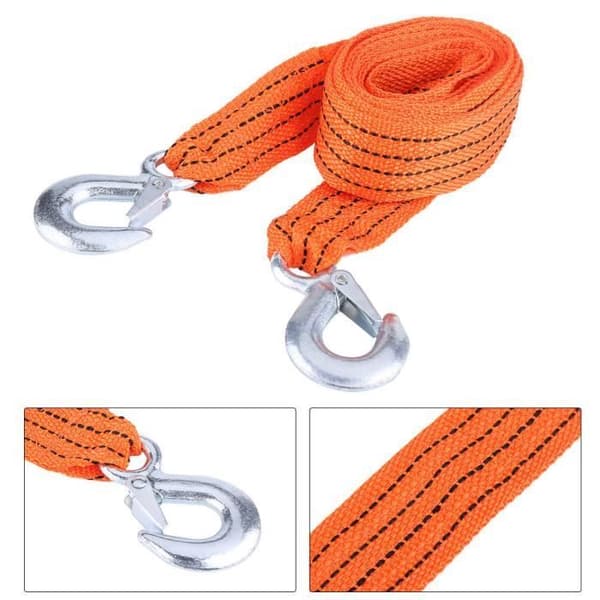 Släpvagnsrem - 4m x 4cm - Höghållfast nylon - Säkerhetskrok