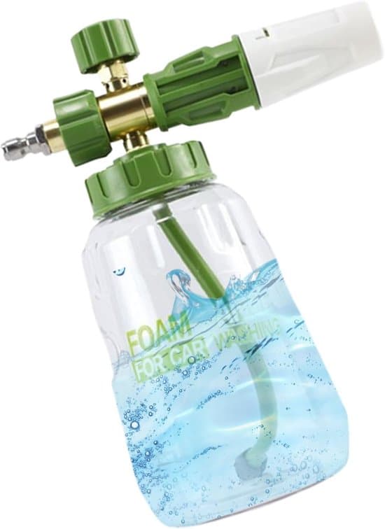 Skumspruta - Trädgårdssprayflaska - Biltvätt - Justerbart munstycke - 1 liter - Grön