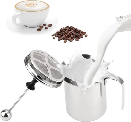 800 ml manuel mælkeskummer, velegnet til kaffe og cappuccino.