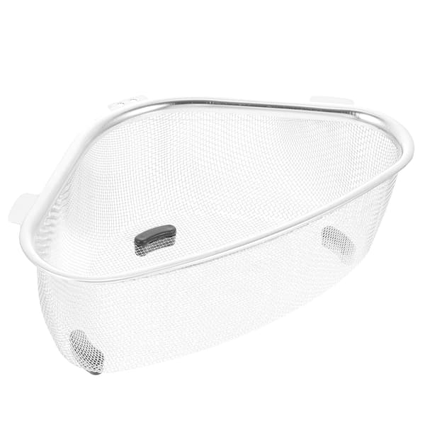 Kompakt diskbänksfilter i rostfritt stål för kök, silver, triangel
