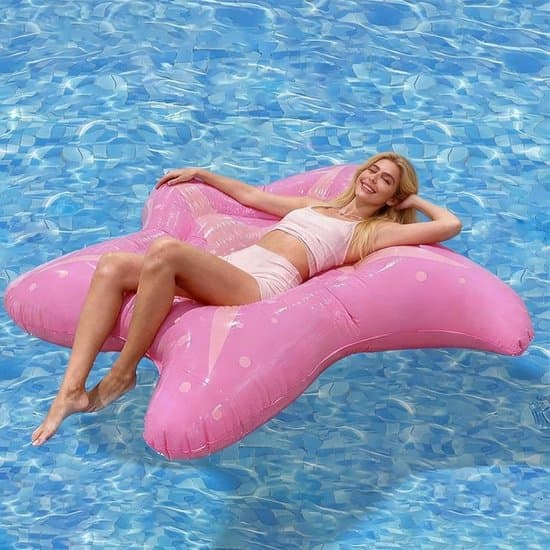 Oppustelig søstjerne-flyder - Pink - 150 cm