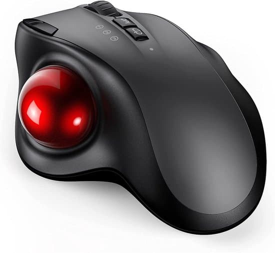 Trådlös styrkula mus - Bluetooth 2.4G USB - Ergonomisk - Vit