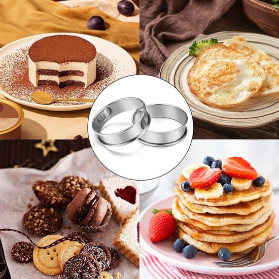 12-dele 8,5x2,5 cm rustfrit stål non-stick mousse kage ring sæt