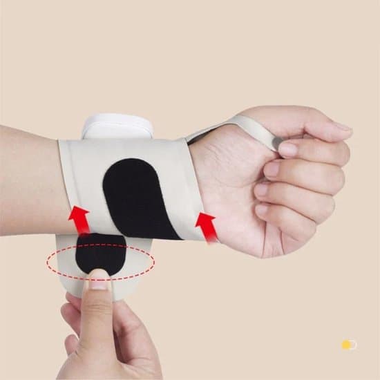 Genopladelig Håndledsmassager - Ergonomisk - Trådløs - Hvid