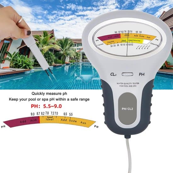 2-i-1 Klor- og pH-tester til pool og spa vandkvalitet - Grå
