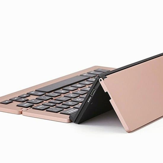 Bærbart foldbart tastatur, Bluetooth foldbart trådløst telefon-/tablet-standertastatur