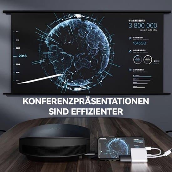 Lightning til HDMI digital lyd-/videoadapter er en 1080p HDMI-adapter til iPhone og iPad, der muliggør synkroniseret video og lyd.