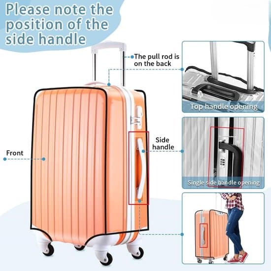 Transparent PVC-bagageskydd för 30-tums resväskor - 30 tum