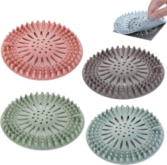 4-pack silikonavloppssil för dusch