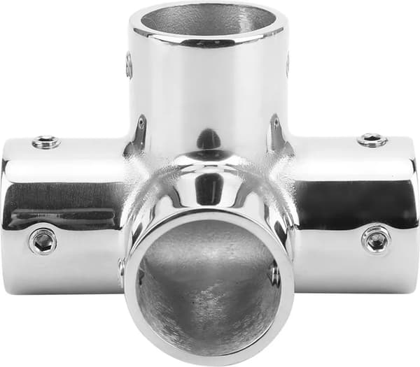 25 mm armlænstilbehør, 316 rustfrit stål firevejs rund base hardware tilbehør