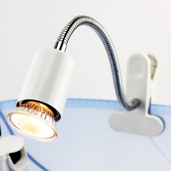 2-pack 45W E27 klämbara bords-/sänglampor med 360° justerbar svanhals