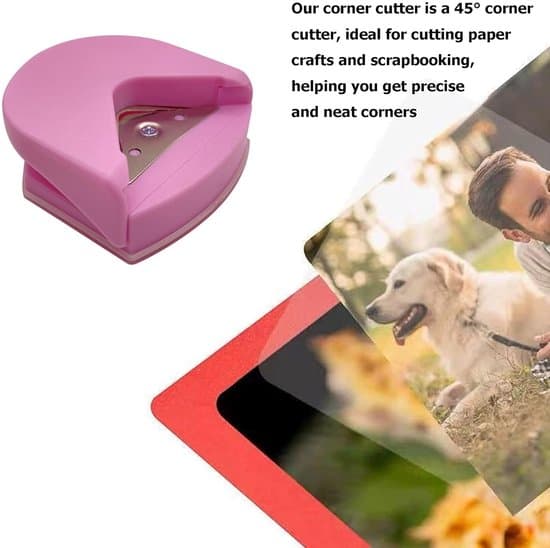 Mini PVC hjørneafrunder og enkelthulsstanse (pink)