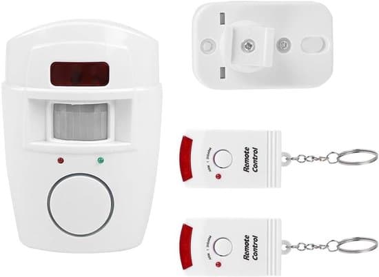 Trådlöst infrarött rörelselarm med PIR-sensor och 2 fjärrkontroller