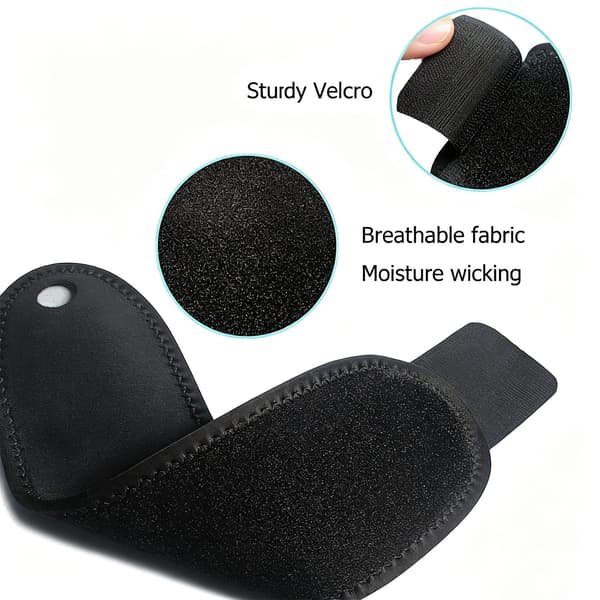 Handledsstöd (2-pack) - Handledskompression, justerbart handledsband, lämpligt för att lindra ledtryck (svart)