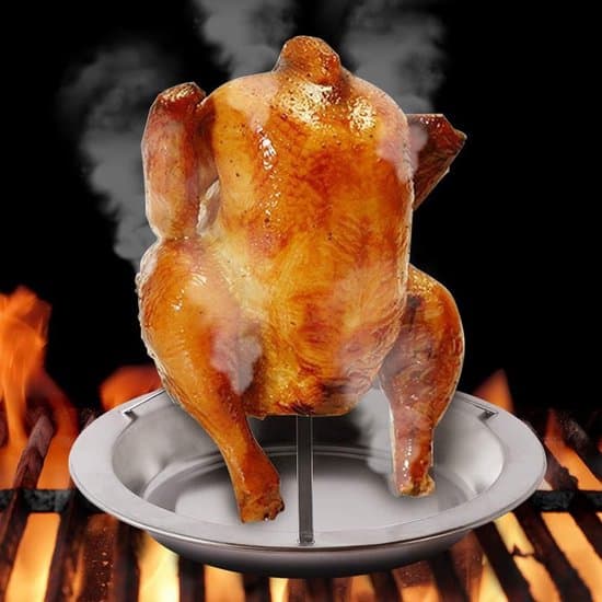 Stegestativ til øldåsekylling i rustfrit stål - Til ovne/grill