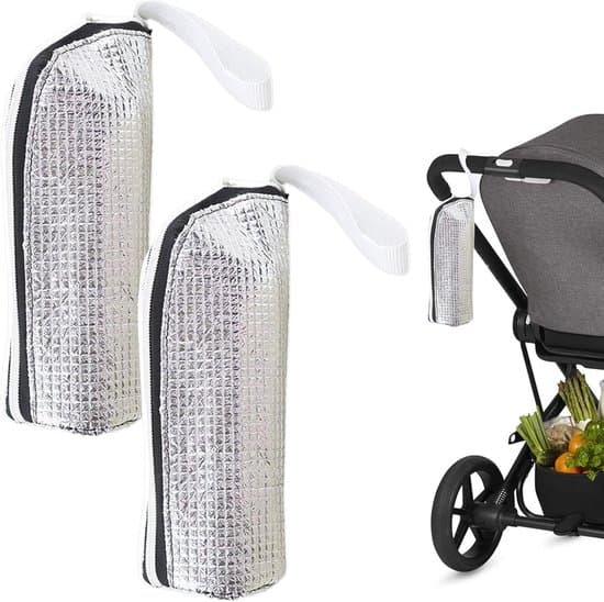 2-pack isolerade flaskhylsor, aluminiumfolie, bärbara