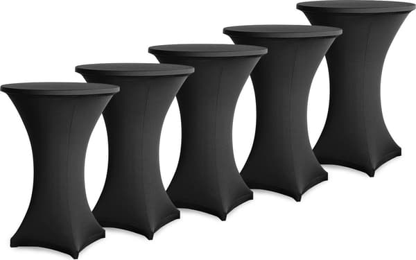 5-delt sort højdugssæt - Elastisk - 80-85 cm diameter