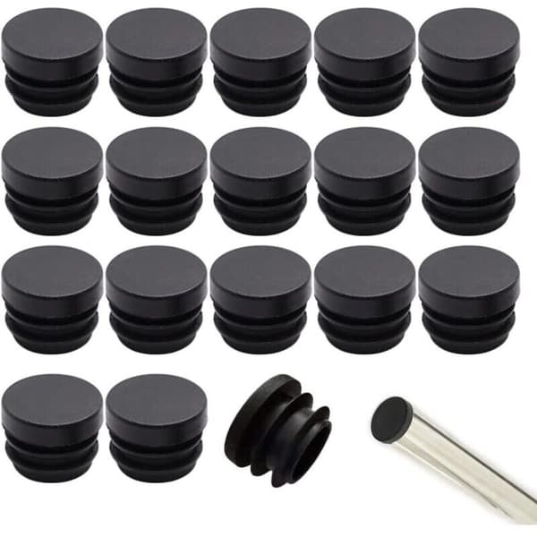 16 mm runde stolebensovertræk af plast (32 stk.)