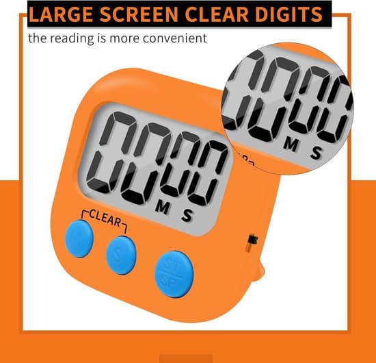 Digitala kökstimer 6-pack - Magnetisk - 99:59 Nedräkning - Orange
