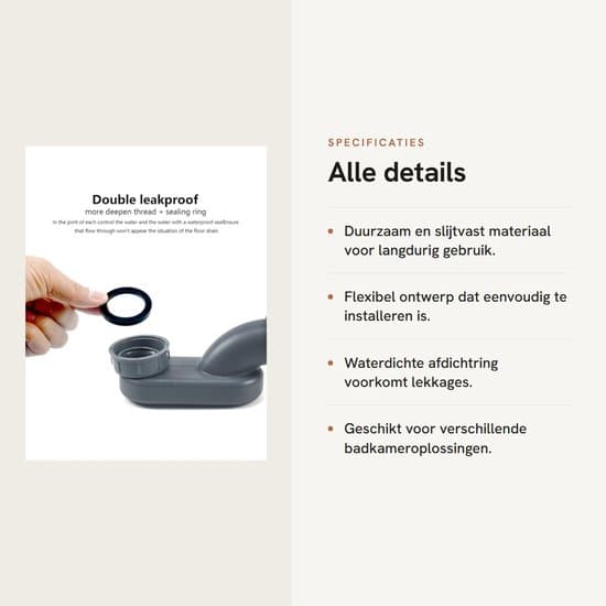 - Dubbelskikts läckagesäker dräneringsrör - Flexibelt vattenrör
