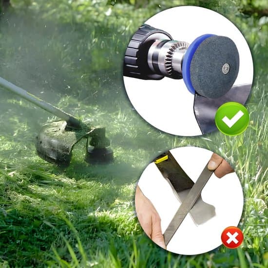 Slipare för slöa gräsklipparblad (blå, 4-pack)