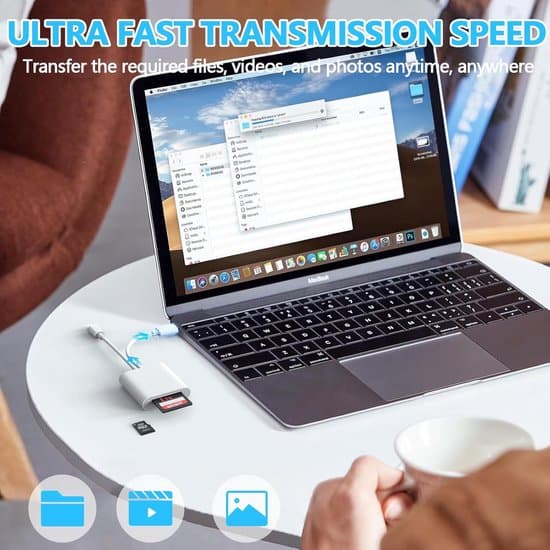 iPhone SD-kortläsare – 2-i-1 Lightning till SD, för iPhone och iPad