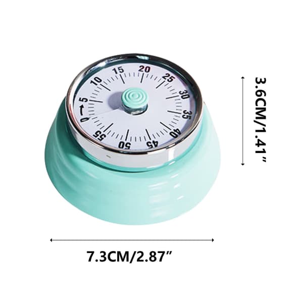 Køkken suppe timer påmindelse, køkken mekanisk timer, bage påmindelse, studerende tidsstyring, 1 stk