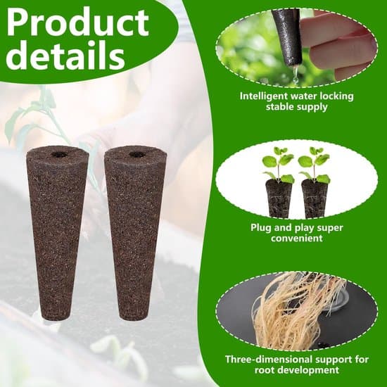 - Kimsvamp, 50 stk. pr. pakke - 30 mm diameter - Hydroponik - Sort - Holdbart materiale - Meget absorberende - Kimblok