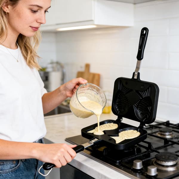 Dobbeltlags Snapper Bageform - Perfekt til at lave hjemmelavede feriedesserter - Aluminium - Sort