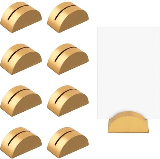 Bordnummerholder - Moderne design - Guld 5 x 2,5 x 2,3 cm