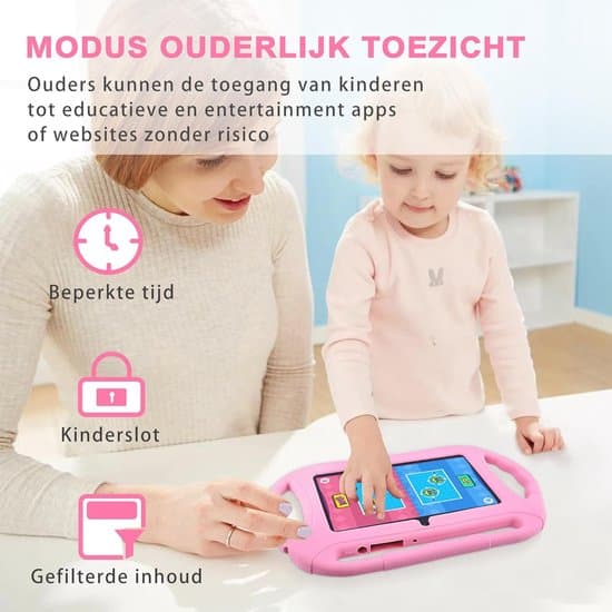 Lasten tabletti - Tabletti lapsille - 7 tuumaa - Lapsilukko - 32 Gt tallennustilaa