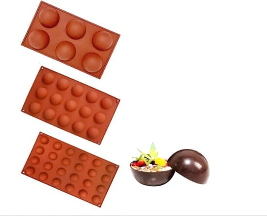 Mini silikone cupcakeforme - 6/15/24 huller - 4-delt sæt. Halvrunde silikone cupcakeforme til chokolade - kager - og gelé