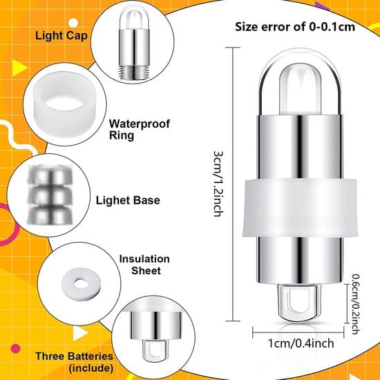 50 ballonlys - Mini LED - Varm hvid