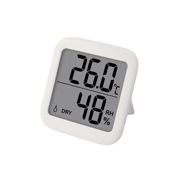 2-pak LCD Digital Termometer & Hygrometer med Sammenklappelig Stand