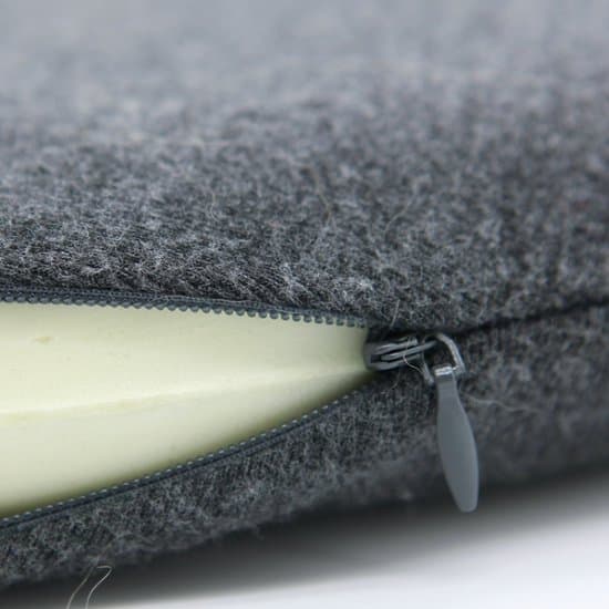 30x30cm Dobbeltsidet Memory Foam Rund Stolehynde - Mørkegrå