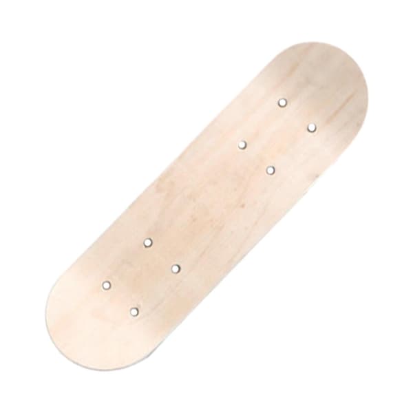 Blankt skateboarddeck i træ til børn, 43 cm