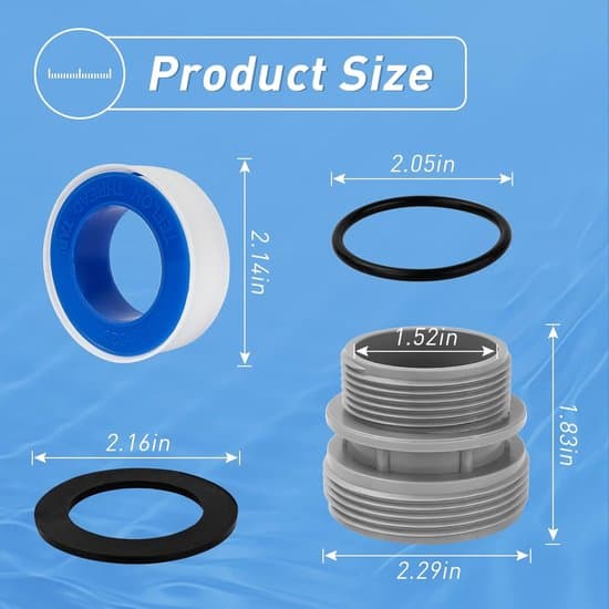 Adapter - 4560, 40 mm til 1 1/2”, Egnet til Intex, Coleman, Hayward