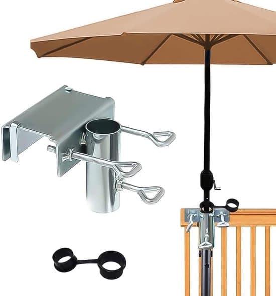 Balkon Parasolholder Klips - 3.8cm Indvendig Diameter