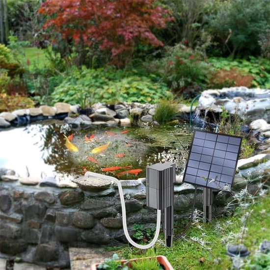 Soldriven dammluftarpump med luftsten - 2.5W 0.6L/min bärbart system