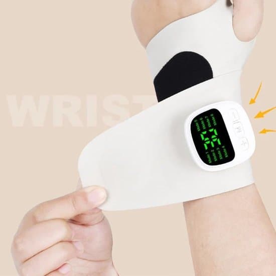 Genopladelig Håndledsmassager - Ergonomisk - Trådløs - Hvid
