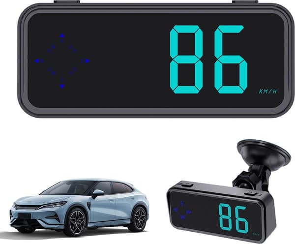Mini LED Digital Speedometer GPS Head-up Display MPH KMH Dual Modes Universal til Alle Biler Test Acceleration Bremse