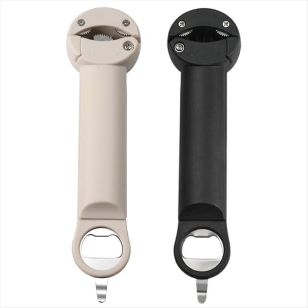 Multifunktionell teleskopisk flasköppnare, 2-pack (svart + khaki)