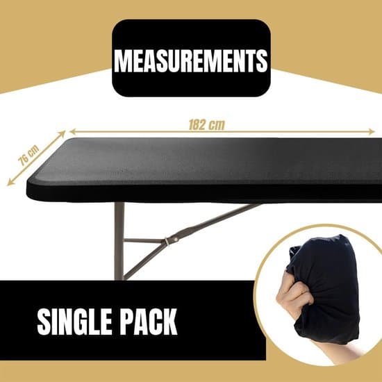 Röd rektangulär elastisk duk med resår för utomhusfester, 183x76 cm
