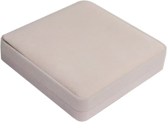 Beige Sammet Smyckesförvaring och Presentförpackning för Kvinnor