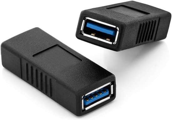 USB 3.0 forlængerkabelkobling (USB-A hun til USB-A, sort)