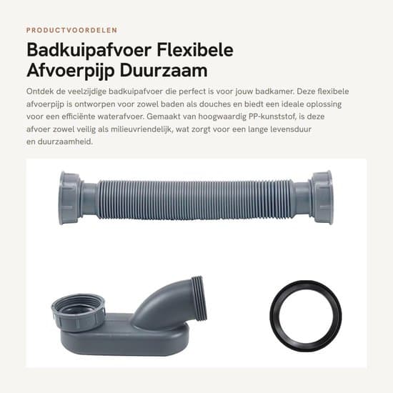 - Dubbelskikts läckagesäker dräneringsrör - Flexibelt vattenrör